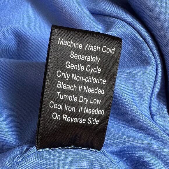 AS Revival Women’s All Along Ruffle Tank Blue Size S Bralette Top Cross Back - Picture 8 of 8